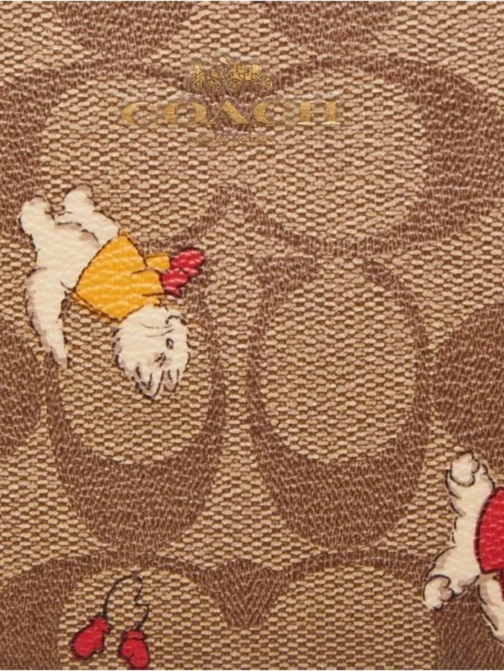 Coach wristlet brown